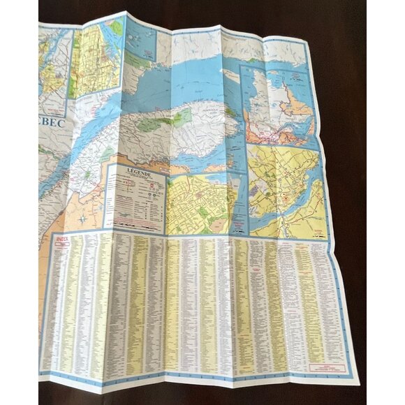 AAA Atlantic Provinces Quebec Highway Map Travel CAA Transportation 2018 - Picture 9 of 11